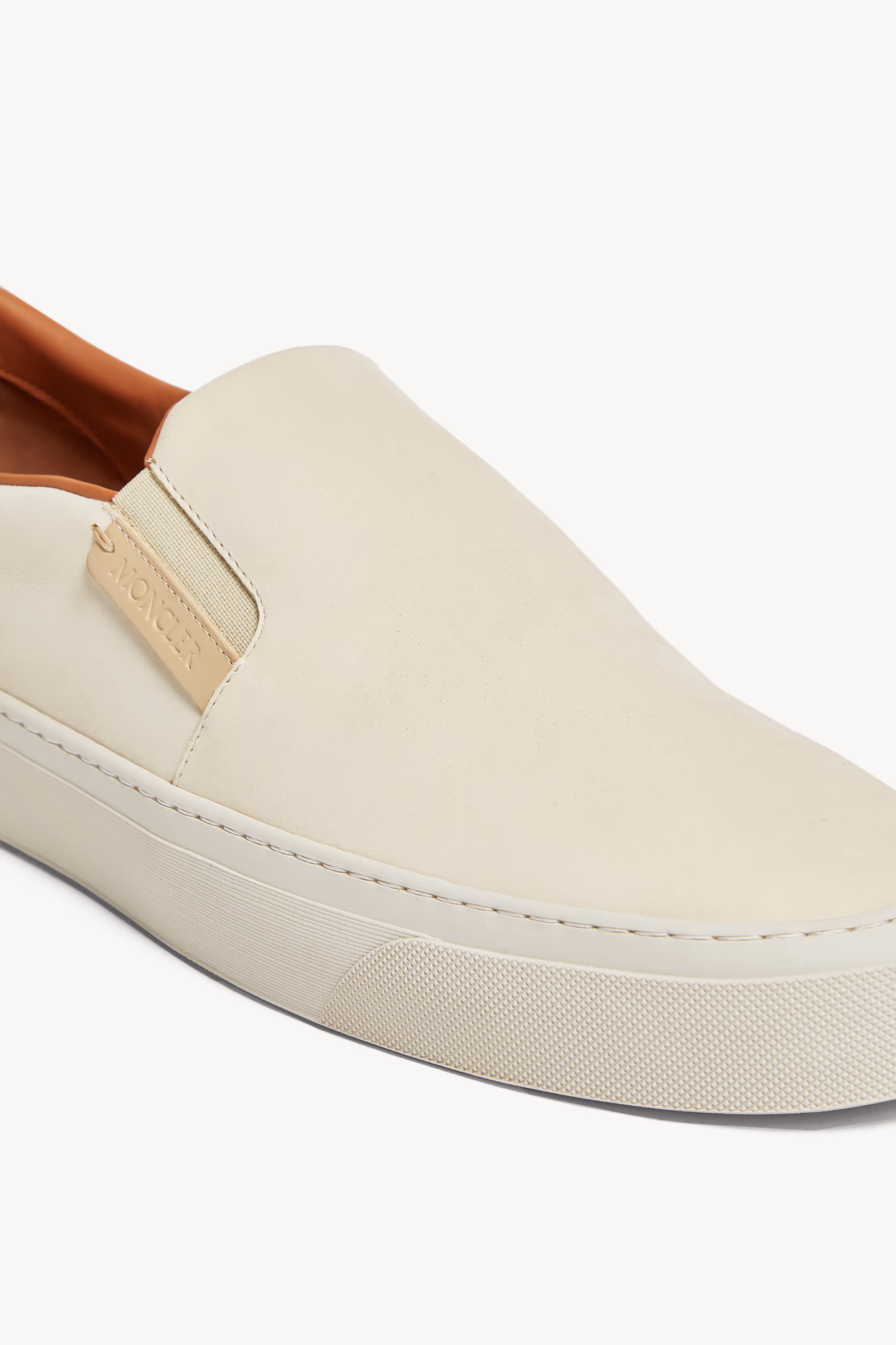 Zapatillas de piel Monclub Hombre Beige Claro Moncler 3